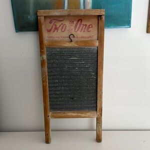 Vintage Two in One Jr. Washboard Carolina Washboard Co Raleigh N.C.